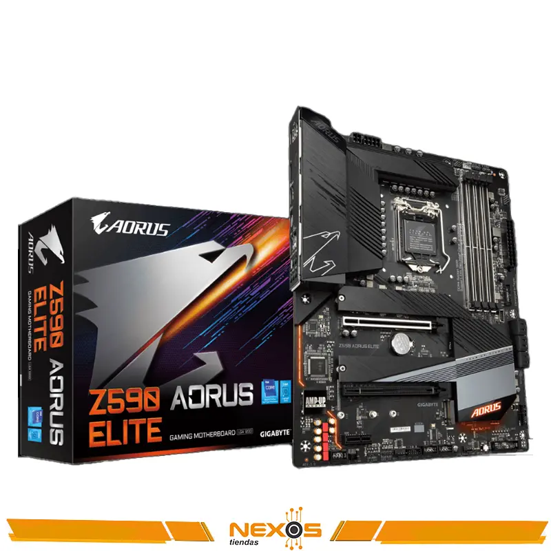 PLACA MADRE GIGABYTE Z590 AORUS ELITE LGA 1200 | LED- RGB