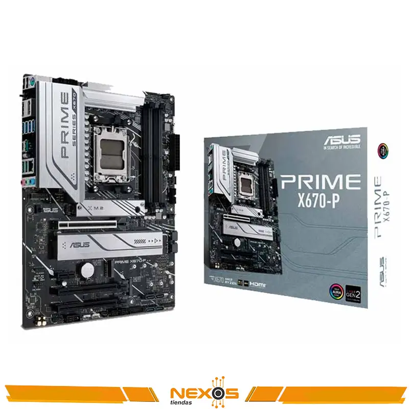 PLACA MADRE ASUS PRIME X670-P,AMD, AM5, ATX 