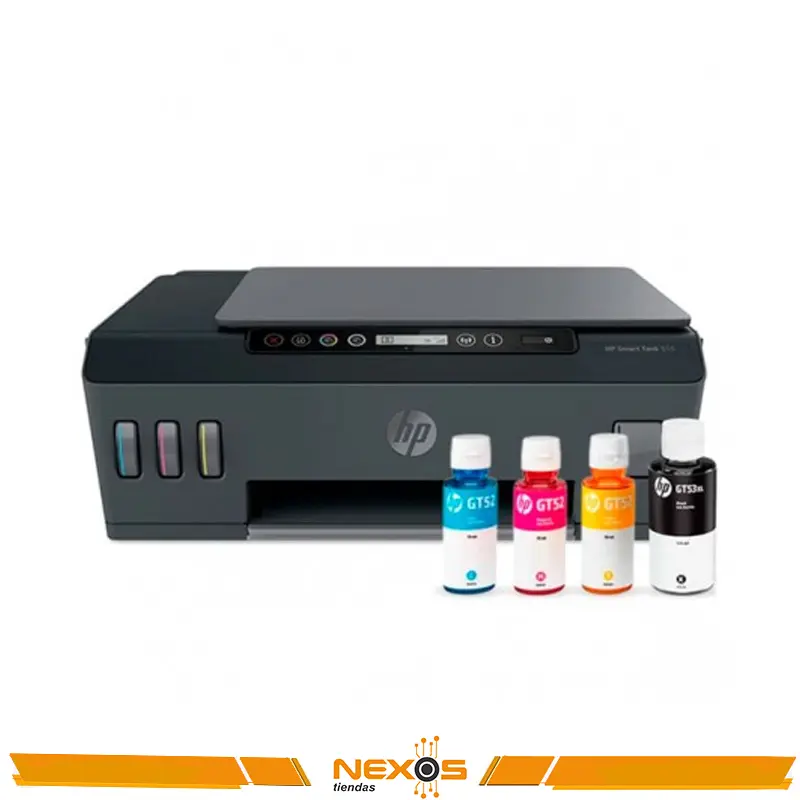 IMPRESORA HP SMART TANK 515 MULTIFUNCIONAL IMPRIME COPIA ESCANEA WIFI NEGRO Y COLORES
