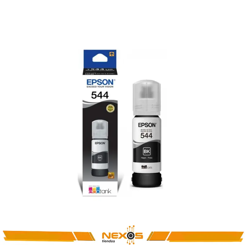 TINTA EPSON 544 T544120-AL, COLOR NEGRO, CONTENIDO 65ML.