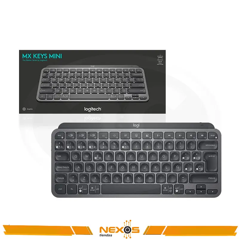 TECLADO LOGITECH MX KEYS MINI GRAPHITE MULTI-DEVICE BT ILUMINADO
