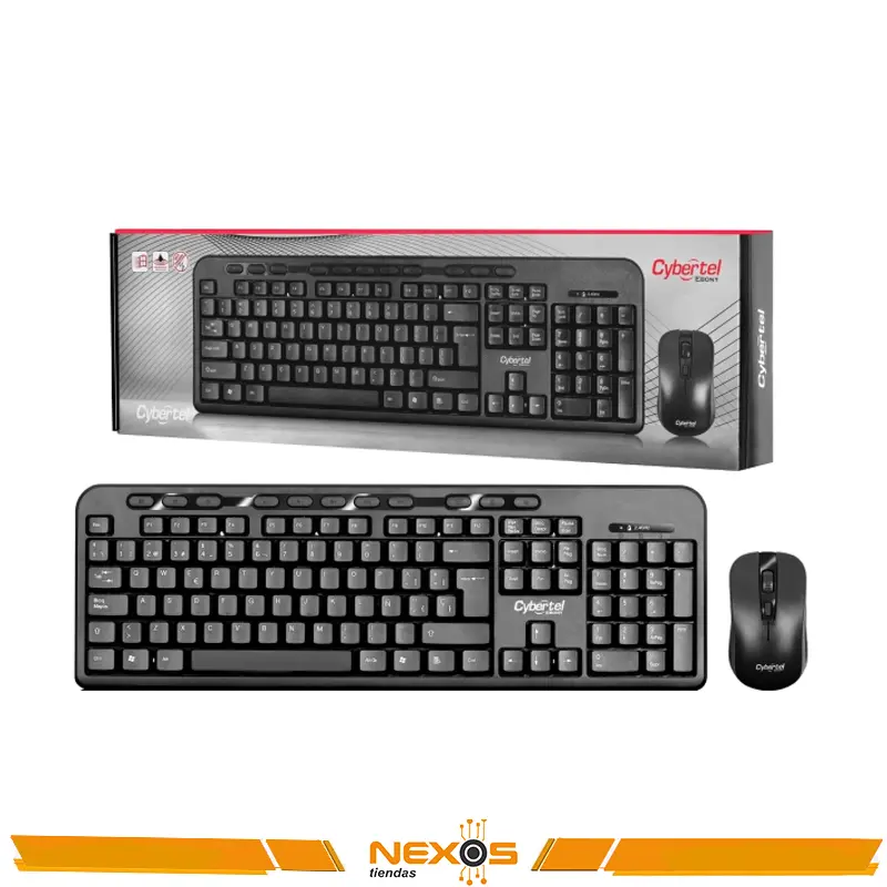 TECLADO CYBERTEL EBONY CYB T800 KIT TECLADO + MOUSE WIRELESS