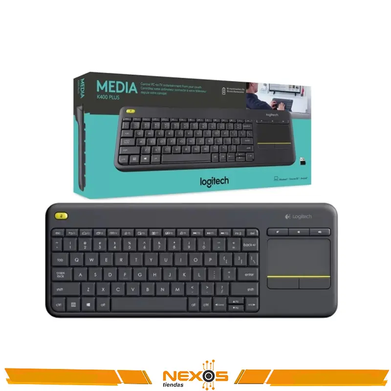 TECLADO LOGITECH K400 PLUS WIRELESS TOUCH SP