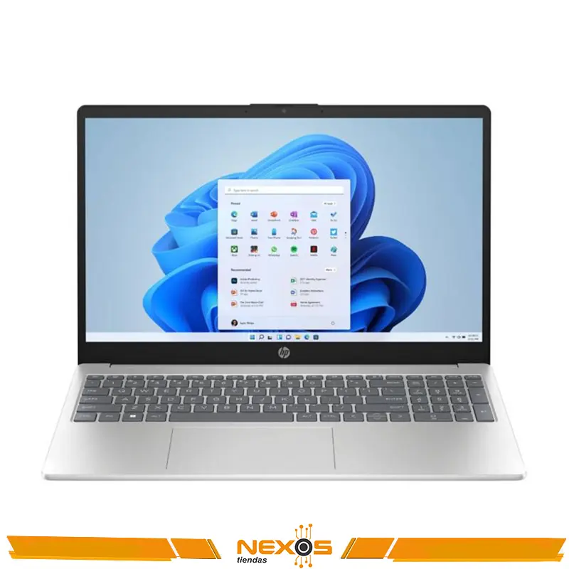 LAPTOP HP 15-FC0005LA RYZEN 3-7320U RAM 8GB LPDDR 55500MHZ, SSD 256GB NVME, 15,6"FHD(1920X1080)PLATEADO