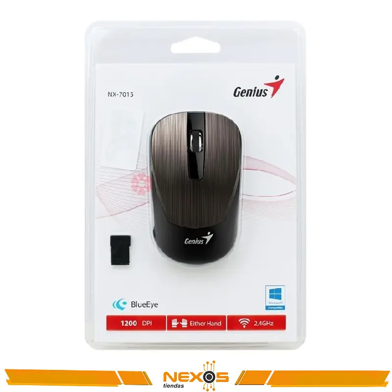 MOUSE GENIUS NX-7015 INALAMBRICO CHOCOLATE