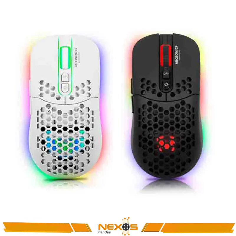 MOUSE MICRONICS WARRIOR RX - MIC GM828RX BLANCO/NEGRO