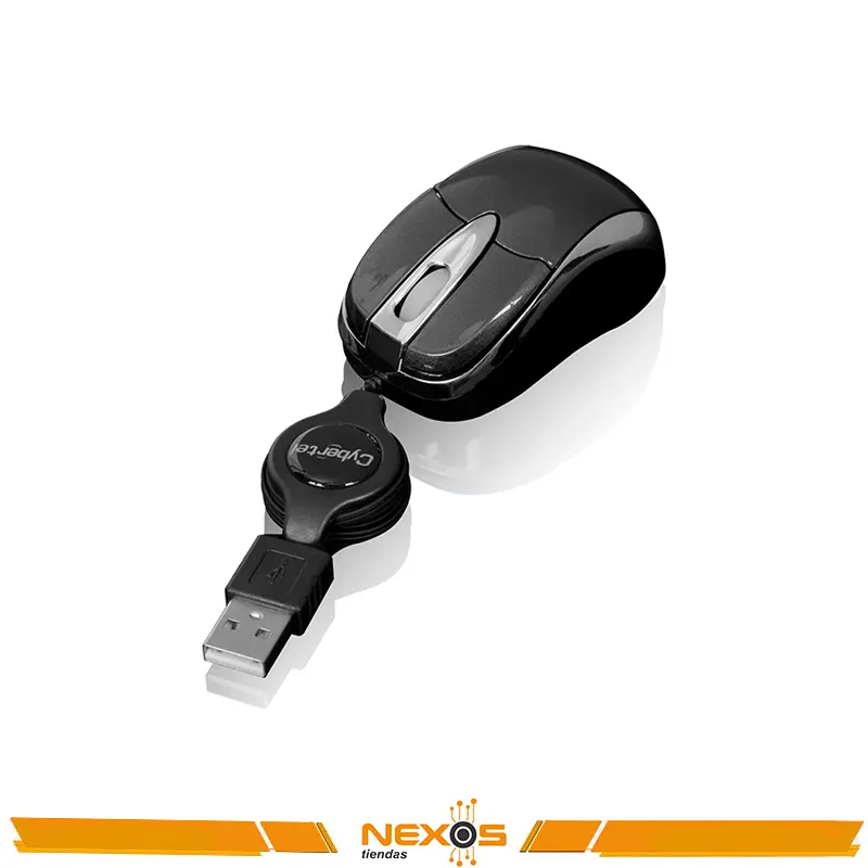 MOUSE CYBERTEL M204S SPUTNIK RETRACTIL USB COLORES