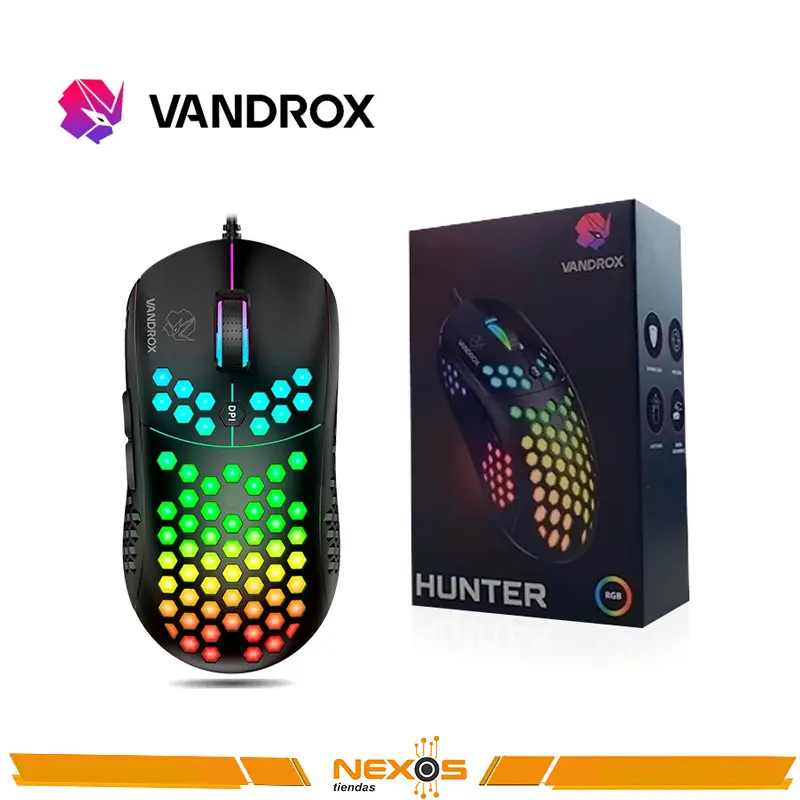MOUSE VANDROX HUNTER GAMING USB RGB