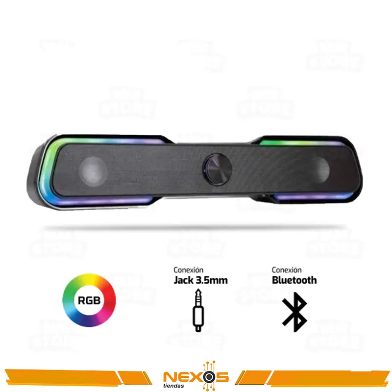 PARLANTE 2.0 AVATEC CSP-2040B | BLUETOOTH-3.5MM | USB | RGB