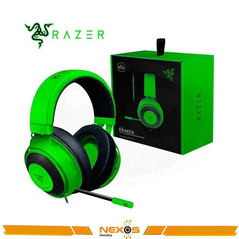 AURICULAR RAZER KRAKEN GAMER GREEN
