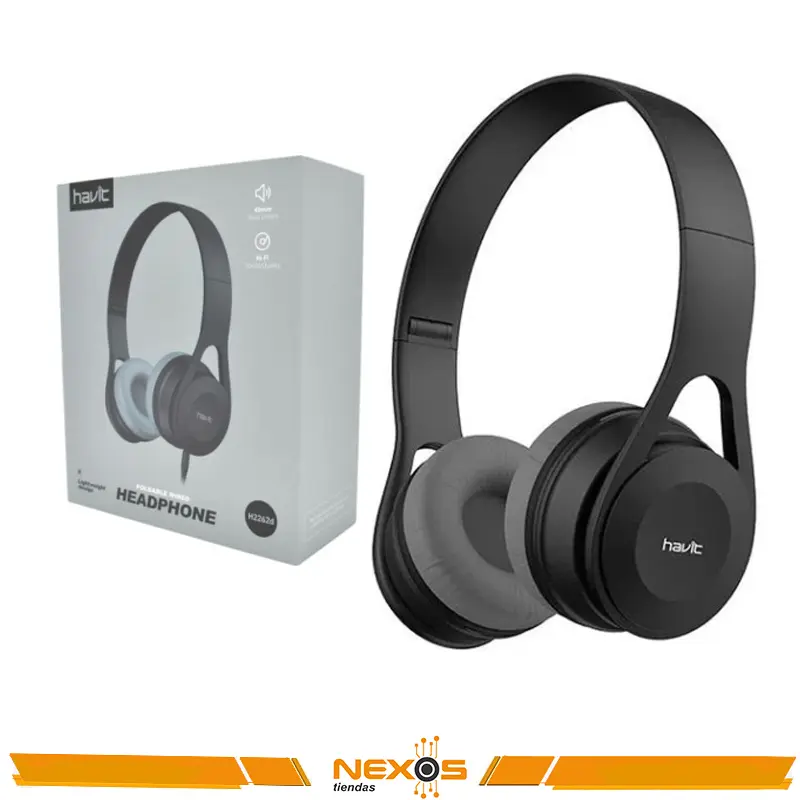AURICULAR HAVIT H2262D PLEGABLE CON CABLE