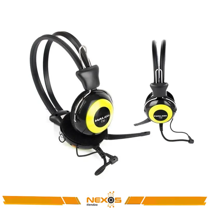 AURICULAR HALION T30 STEREO HEADPHONES AMARILLO