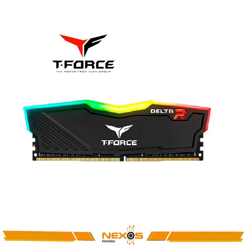 MEMORIA RAM TEAMGROUP T-FORCE DELTA 16GB DDR4-3200 MHZ LED-RGB