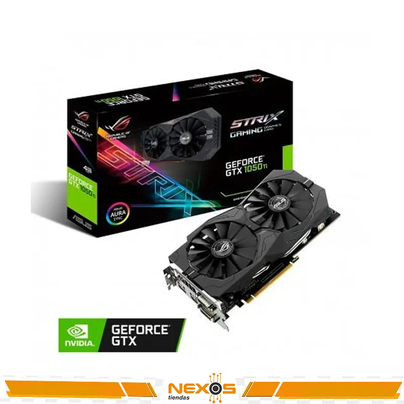 TARJETA DE VIDEO ASUS GEFORCE GTX 1050TI STRIX, 4GB DDR5 128-BIT