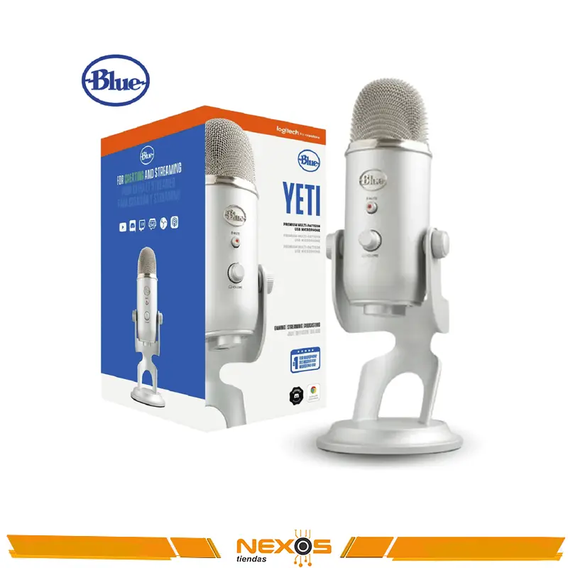 MICROFONO BLUE YETI USB SILVER