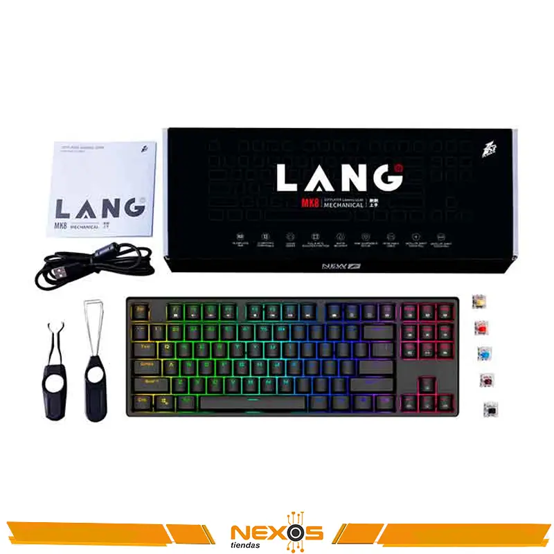 TECLADO LANG MK8 KEYBOARD REVIEW
