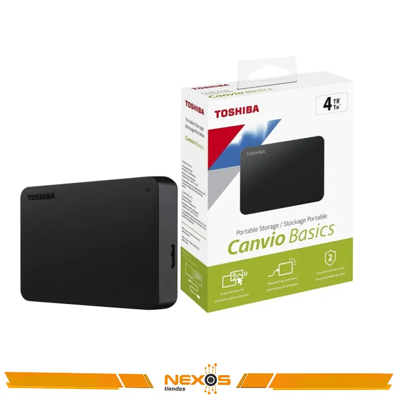 DISCO DURO EXTERNO TOSHIBA CANVIO BASICS 4TB 3.0"