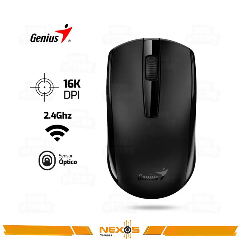 MOUSE GENIUS ECO-8100 WIRELESS RECARGABLE NEGRO