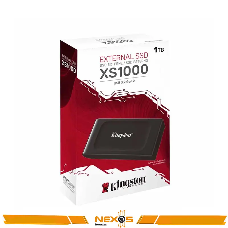 UNIDAD SOLIDA EXTERNO KINGSTON 1TB XS1000 PORTABLE SSD USB-C 3.2