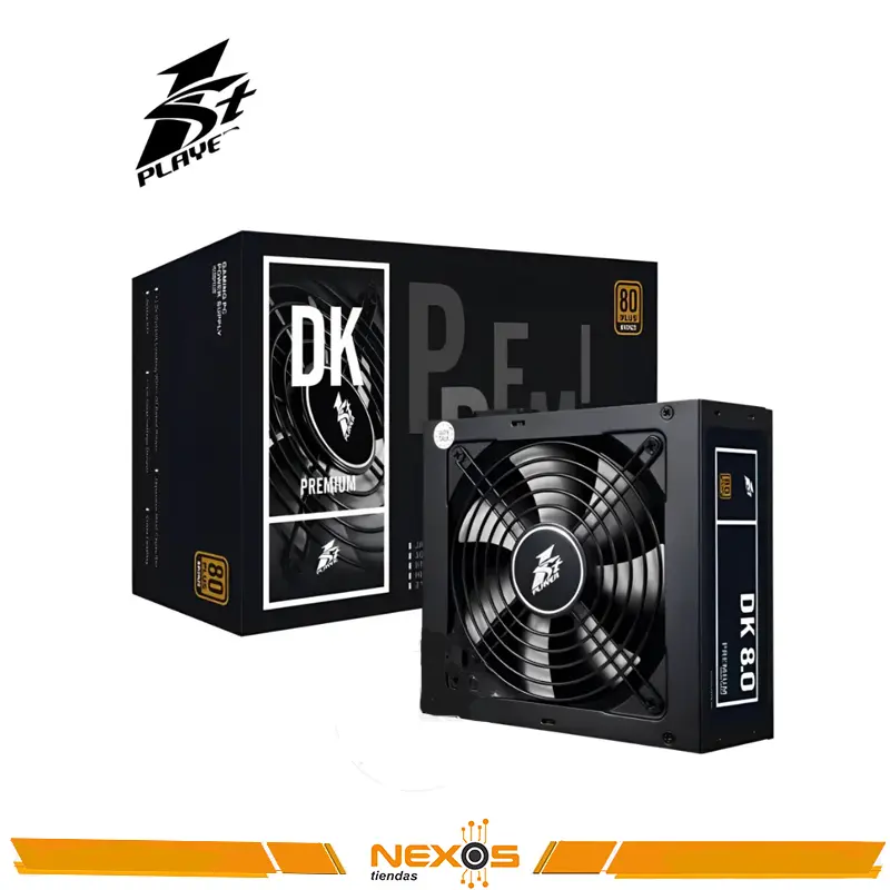 FUENTE DE PODER 1STPLAYER 800W ATX, PS-800AX, 80 PLUS BRONZE COLOR NEGRO