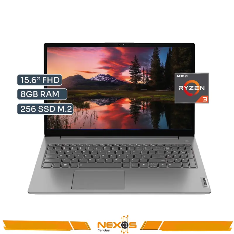 LAPTOP LENOVO V15 G4 AMN RYZEN 3-7320U, RAM 8GB LPDDR5-4800MHZ, SSD 256GB NVME, AMD RADEON 610M, 15.6” FHD