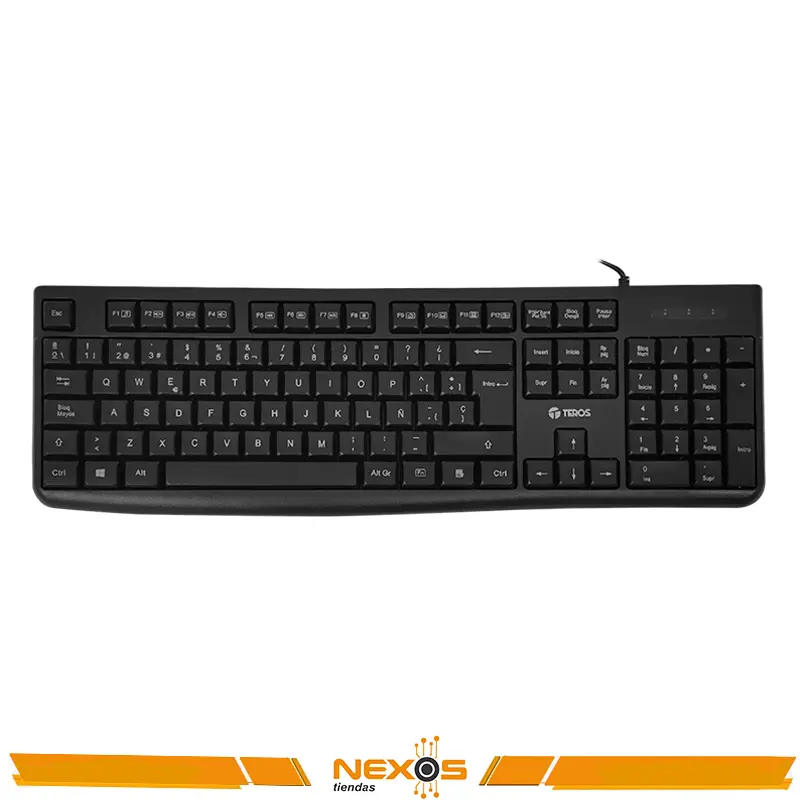 TECLADO TEROS TE-4067S ESTANDAR USB 2.0, NEGRO