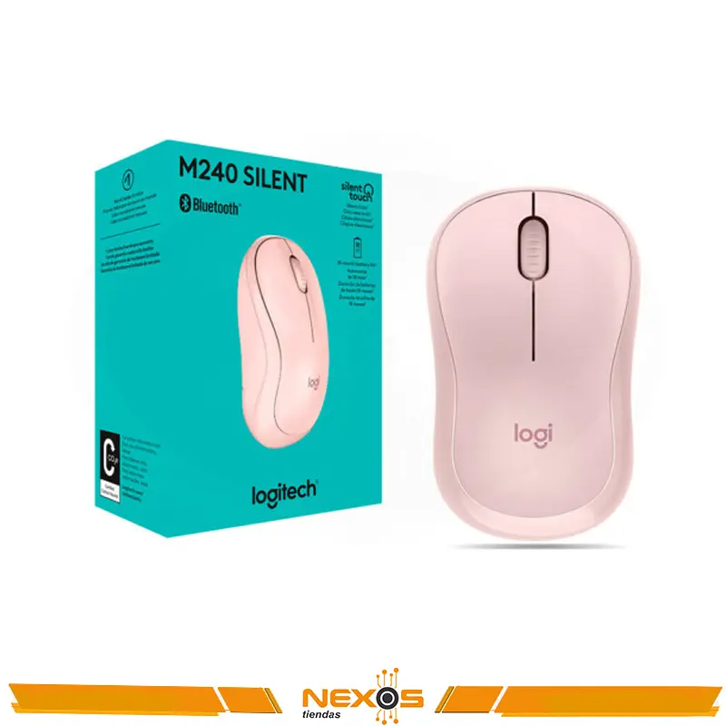 MOUSE LOGITECH M240 SILENT BLUETOOTH ROSADO