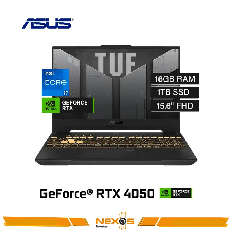 LAPTOP ASUS TUF F15 FX507VU-LP180 INTEL CORE I7-13620H, 16GB DDR5- 4800 MHZ, 1TB SSD, RTX 4050 6GB, 15.6” FHD (1920 x 1080)