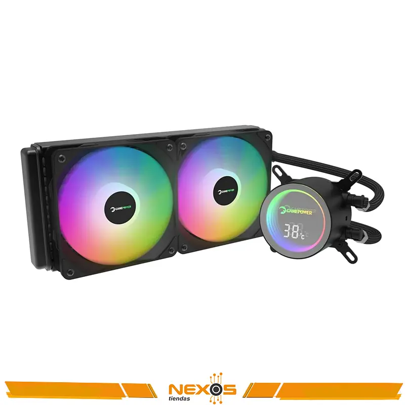 COOLER PARA PC GAMEPOWER SKADI INFINIY 240 AIO A-RGB ENFRIAMIENTO LIQUIDO, INTEL LGA 1700, AMD AM5