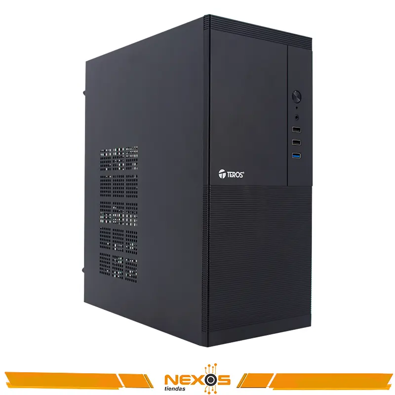 CASE TEROS TE-1033S, MINI TOWER ATX, 250W, USB 3.0 / 2.0, AUDIO HD, NEGRO