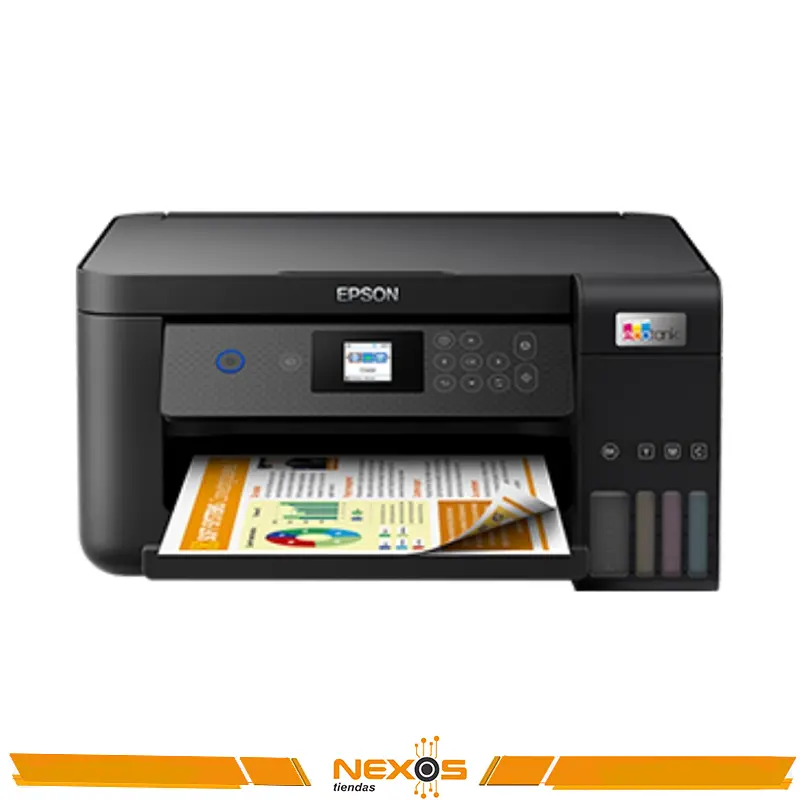 IMPRESORA EPSON ECOTANK L4260 MULTIFUNCIONAL IMPRIME COPIA ESCANEA WIFI DUPLEX NEGRO Y COLORES 
