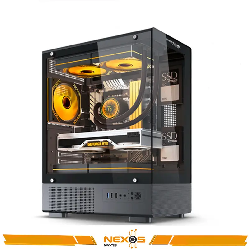 CASE CYBERTEL PSICOTIC CBX C5034 RGB NEGRO