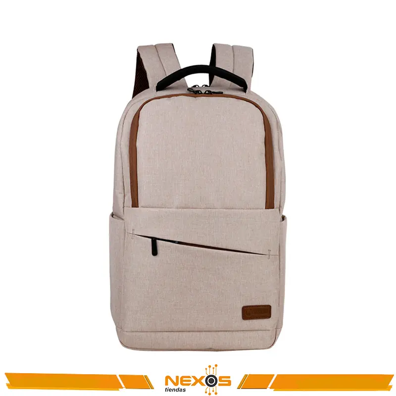 MOCHILA TEROS CITY BEIGE TE-ACS9012BG, PARA NOTEBOOKS DE HASTA 15.6" 