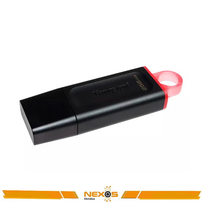 MEMORIA USB KINGSTON 256GB DATATRAVELER EXODIA USB 3.2 GEN 1, COLOR ROJO