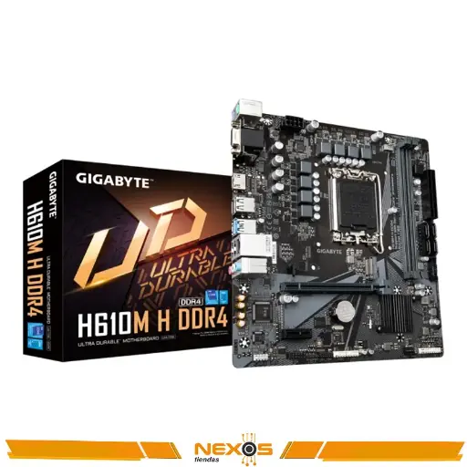 [1111111414] PLACA MADRE GIGABYTE H610M H DDR4, INTEL H610, MATX 