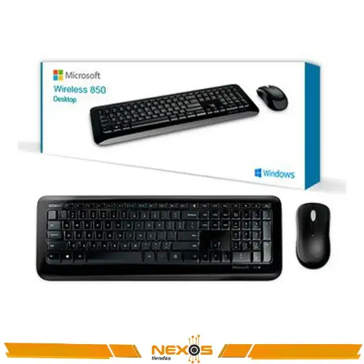 [1111112524] TECLADO MICROSOFT DESKTOP 850 INALAMBRICO + MOUSE RECEPTOR USB 2.40GHZ