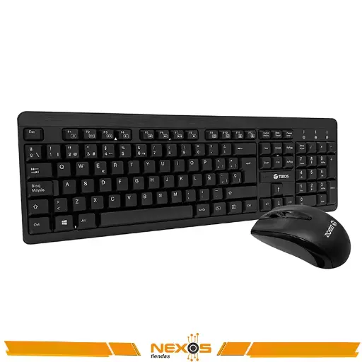 [1111112573] COMBO INALAMBRICO TECLADO+MOUSE TE-4061N, NEGRO.