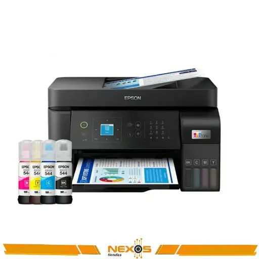 [1111112675] IMPRESORA EPSON ECOTANK L5590 MULTIFUNCIONAL IMPRIME COPIA ESCANEA WIFI UNIDAD-ADF NEGRO Y COLORES
