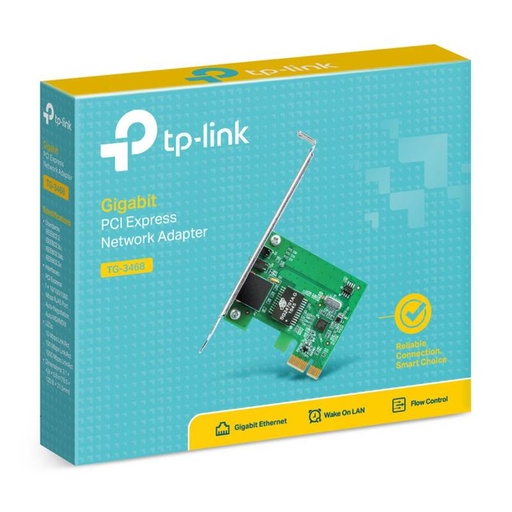 [1111112794] TARJETA DE RED TP-LINK TG-3468, PCI, RJ-45, LAN GBE, PRESENTACIÓN EN CAJA. 