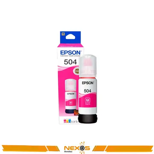 [1111113007] TINTA EPSON 504 T504320, MAGENTA, CONTENIDO 70ML.