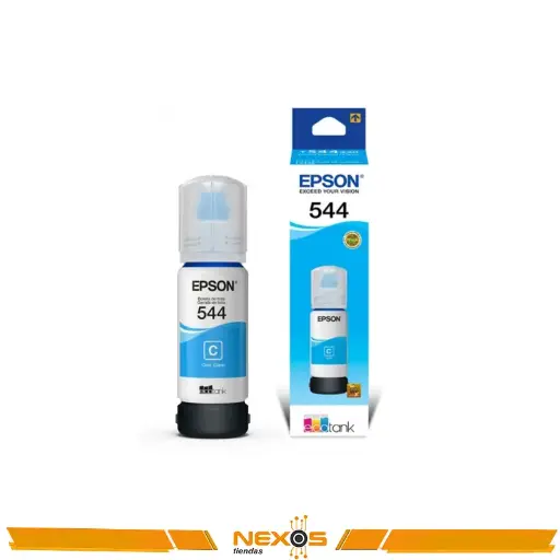 [1111113014] TINTA EPSON 544 T544220-AL, COLOR CIAN, CONTENIDO 65ML.