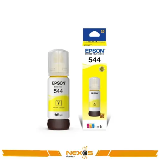 [1111113016] TINTA EPSON 544 T544420-AL, COLOR AMARILLO, CONTENIDO 65ML.