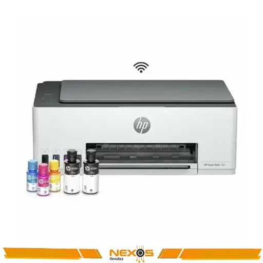 [1111113433] IMPRESORA HP SMART TANK 580 MULTIFUNCIONAL IMPRIME COPIA ESCANEA WIFI NEGRO Y COLORES 