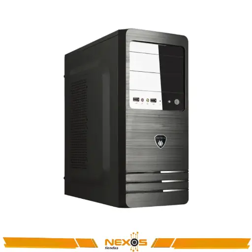 [1111113334] CASE ANTRYX ELEGANT BLACK ELEMENT CON FUENTE 350W ATX