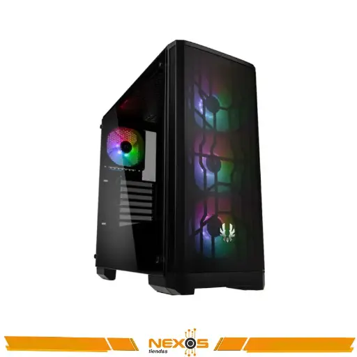[1111113337] CASE BITFENIX NOVA MESH TG 4A RGB BLACK SIN FUENTE