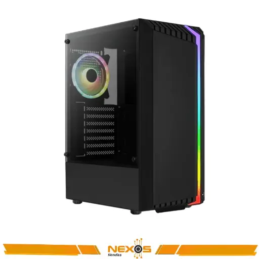 [1111113331] CASE AEROCOOL BIONIC G-BK-V2 RGB SIN FUENTE NEGRO