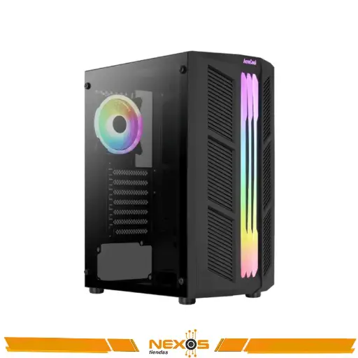 [1111113332] CASE AEROCOOL PRIME G-BK-V2 RGB SIN FUENTE