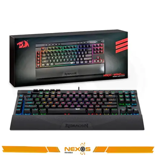 [1111113894] TECLADO REDRAGON MAGIC WAND PRO K587 RGB MECANICO