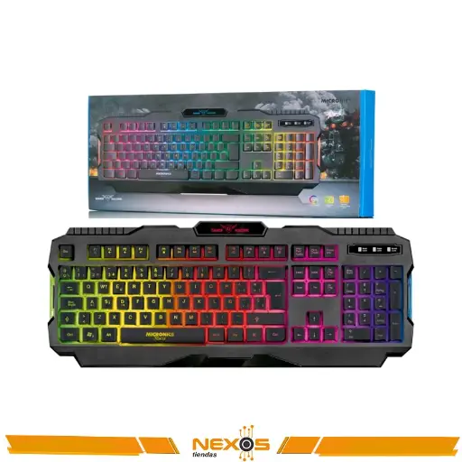 [1111113881] TECLADO MICRONICS XFORCE MIC K821 GAMER RGB USB