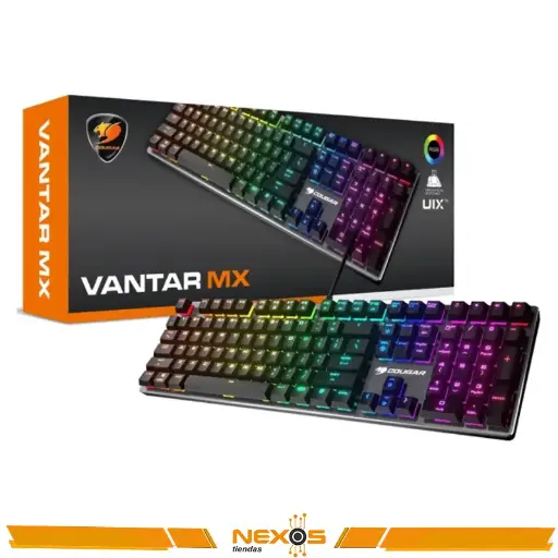 [1111113838] TECLADO COUGAR VANTAR MX GAMER RGB LOW MECANICO NEGRO